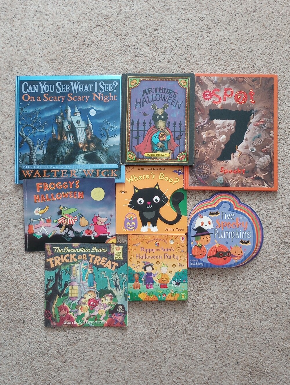 Lot Of Kids Halloween Books Bundle Arthur The Berenstain Bears I Spy And More